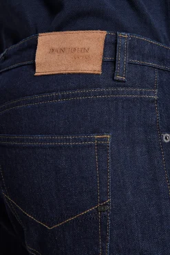 Dark blue denim trousers