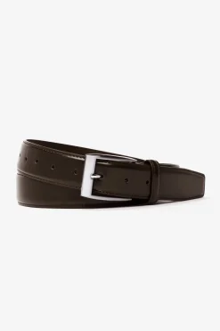 Dark brown classic belt