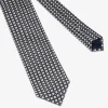 Dark brown micro circles tie