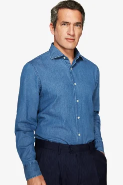 Denim chambray shirt