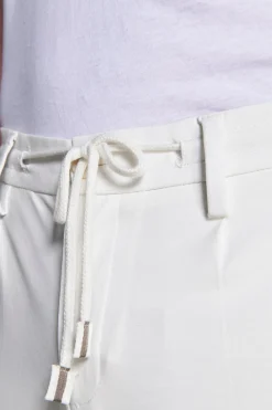 DNJ Cream jersey trousers