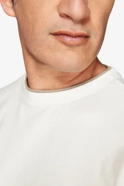 DNJ Cream lightweight cotton t-shirt