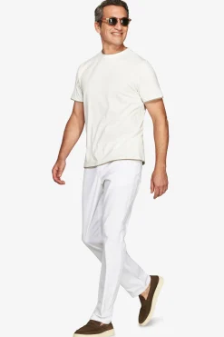 DNJ Cream lightweight cotton t-shirt