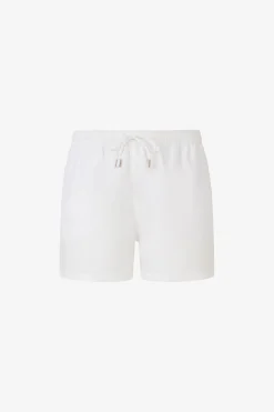 DNJ cream swim trunks