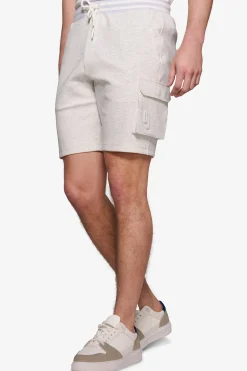 DNJ melange gray fleece Bermuda shorts