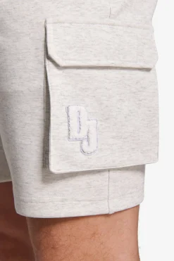 DNJ melange gray fleece Bermuda shorts