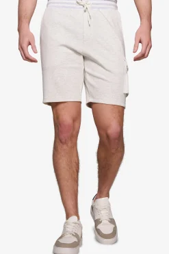 DNJ melange gray fleece Bermuda shorts