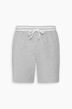 DNJ melange gray fleece bermuda shorts