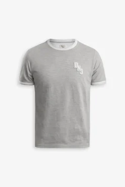 DNJ melange gray piquet t-shirt