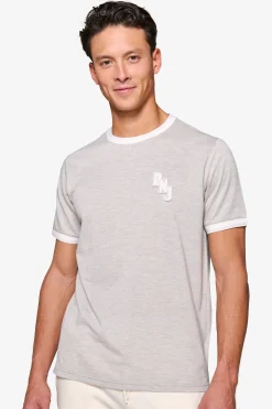 DNJ melange gray piquet t-shirt