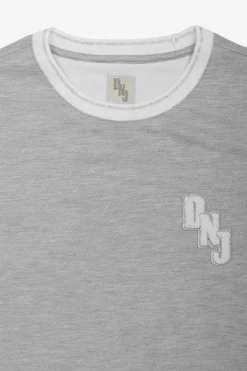 DNJ melange gray piquet t-shirt