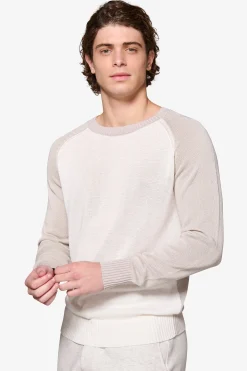 DNJ off white raglan sweater