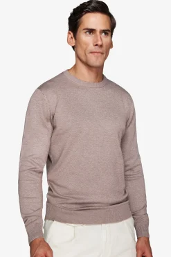 Dove gray basic crewneck jumper