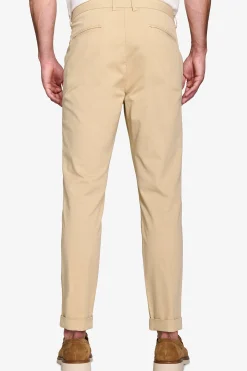 Ecru textured trousers