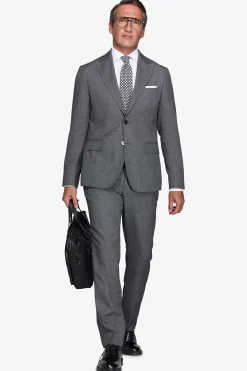 Gray birdseye blazer