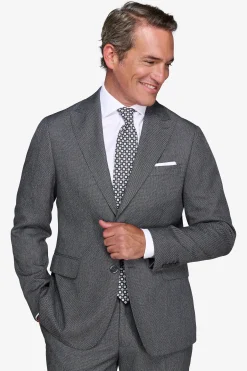 Gray birdseye blazer