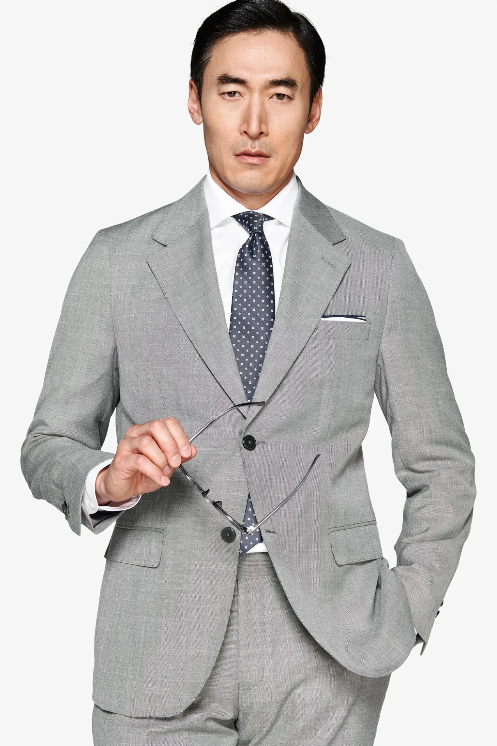 Gray grisaille blazer