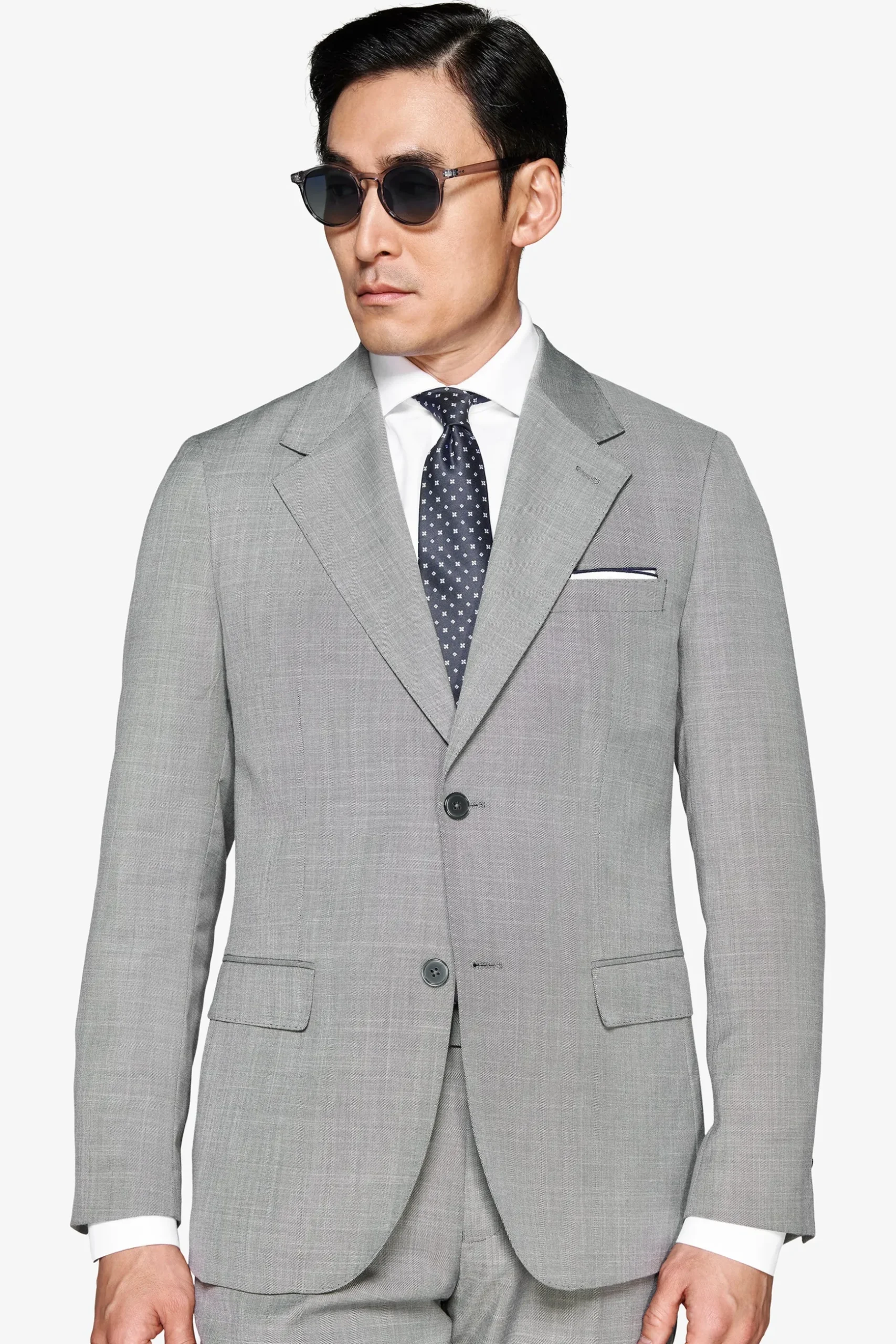 Gray grisaille blazer