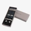 Gray micro polka dots suspenders