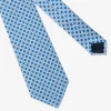 Gray oval pattern tie