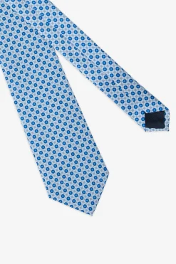 Gray oval pattern tie
