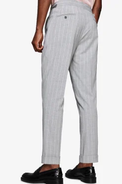 Gray pinstripe trousers