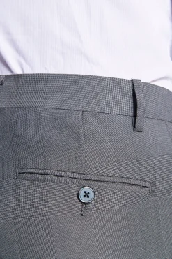Gray Prince of Wales trousers