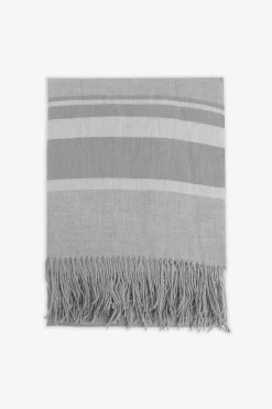 Gray striped plaid