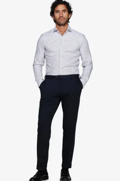 Gray striped textured shirt