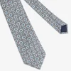 Gray two-tone tie