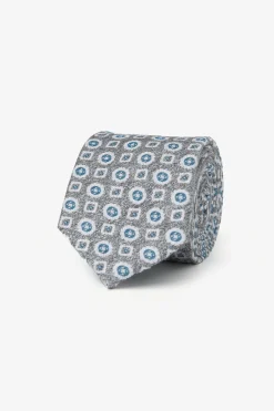 Gray two-tone tie