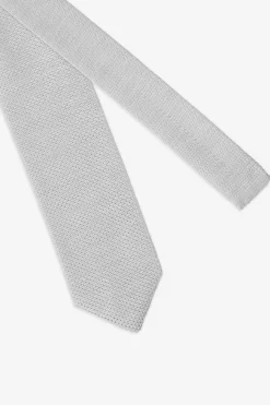 Gray woven bamboo tie