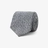 Gray zigzag pattern tie
