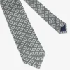 Green abstract macro design tie