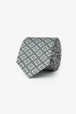 Green abstract macro design tie