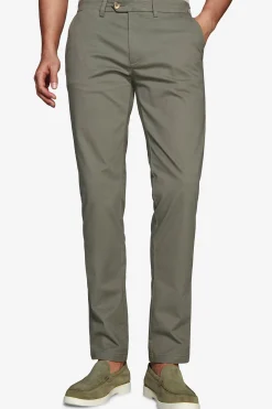 Green chino pants