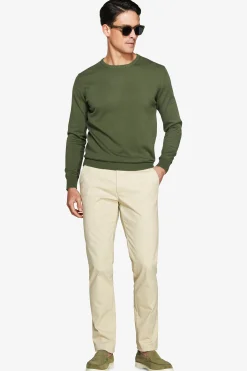 Green crewneck sweater