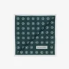 Green floral print pocket square