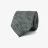 Green micro pattern tie