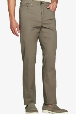 Green 5 pockets gabardine trousers