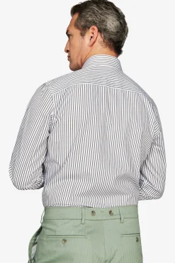 Green striped shirt