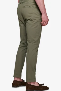 Green textured trousers