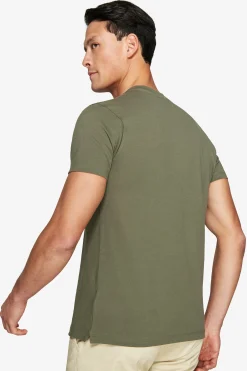 Green textured t-shirt