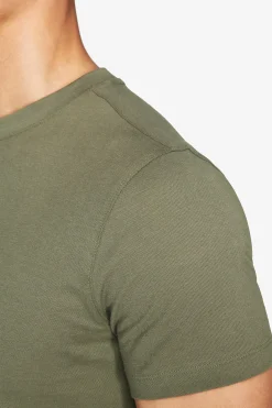 Green textured t-shirt