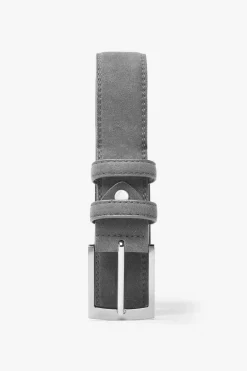 Grey suede casual belt