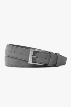 Grey suede casual belt