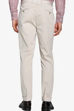 Ice jersey stretch suit trousers