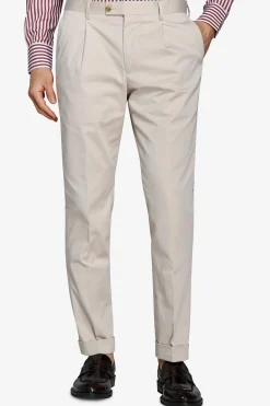 Ice jersey stretch suit trousers