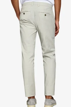 Ivory stretch cavalry chino trousers