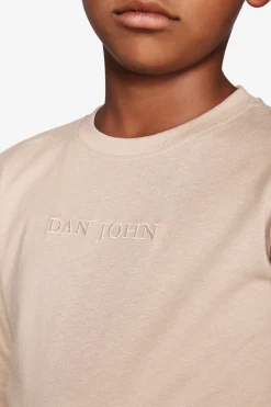 KIDS Beige t-shirt with embroidery
